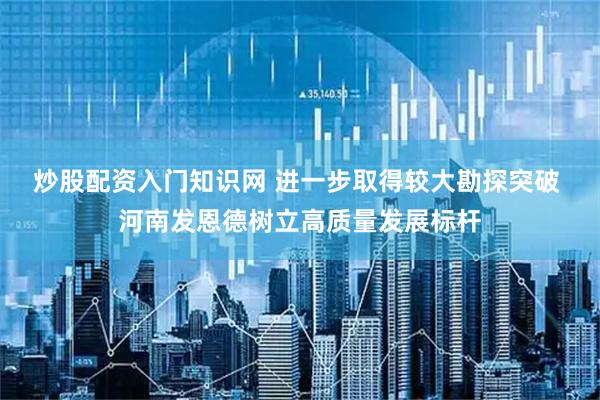 炒股配资入门知识网 进一步取得较大勘探突破 河南发恩德树立高质量发展标杆
